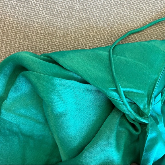 NWT SAU LEE Porter Halter Satin Maxi Dress - Jade Green - Picture 11 of 11